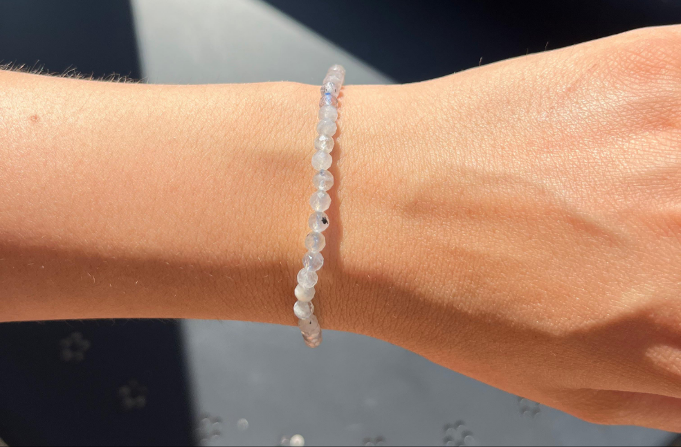 Bracelet facetté 4mm - Labradorite