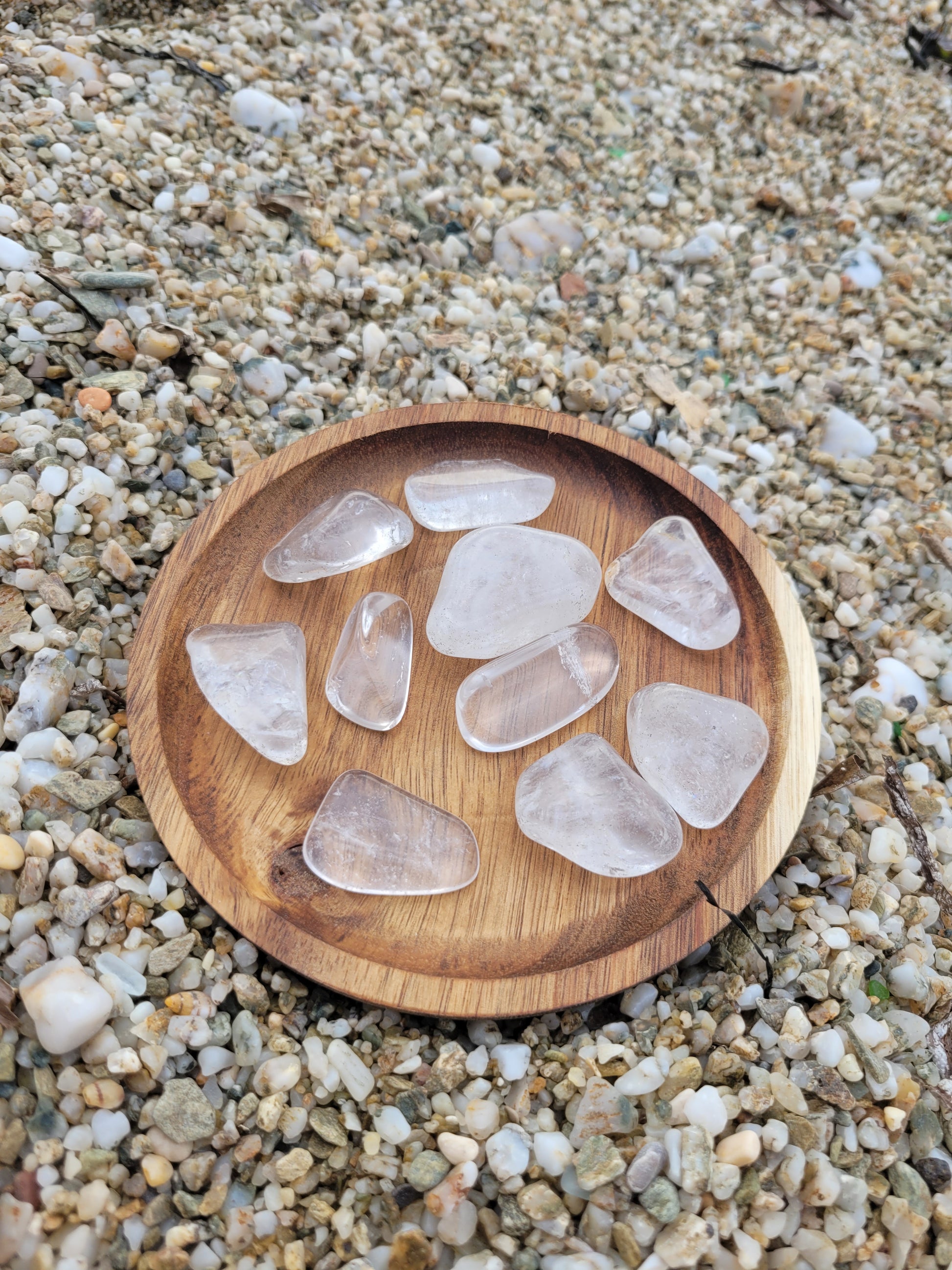 Pierre roulée 30 à 40mm - Cristal de roche