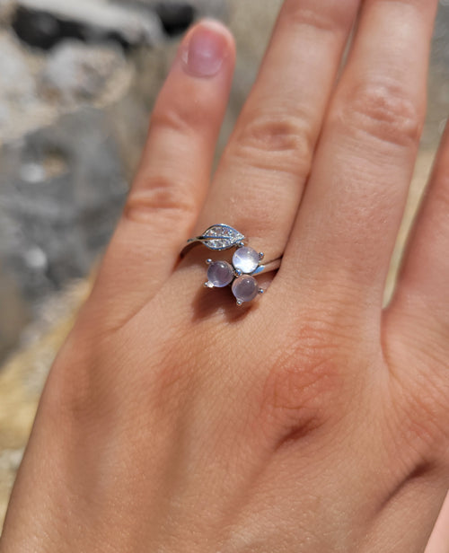 Bague argent 925 - Quartz rose