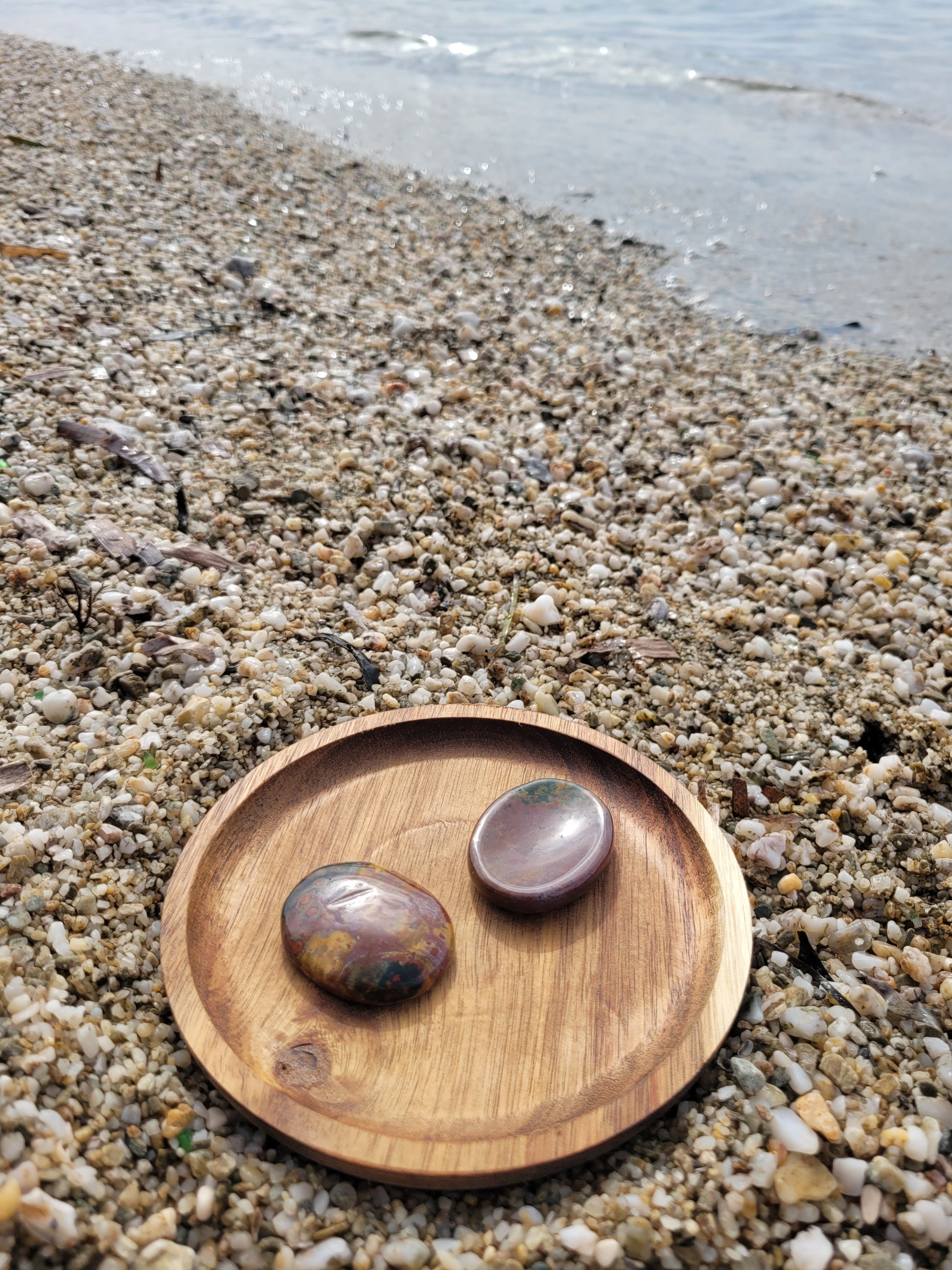 Galet anti stress 40 à 45mm - Agate indienne