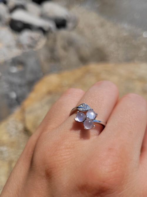 Bague argent 925 - Quartz rose