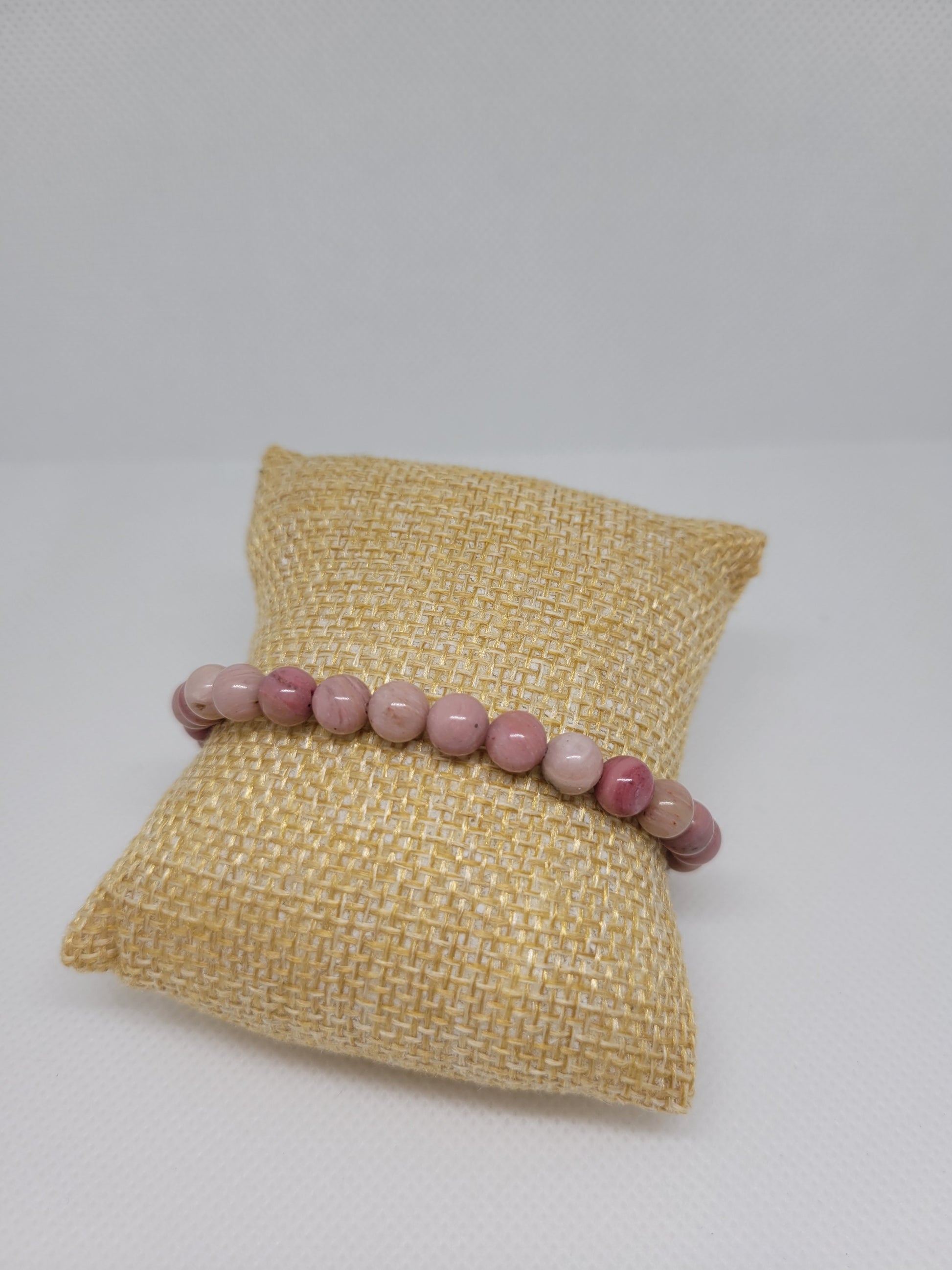 Bracelet boule 6mm - Rhodonite