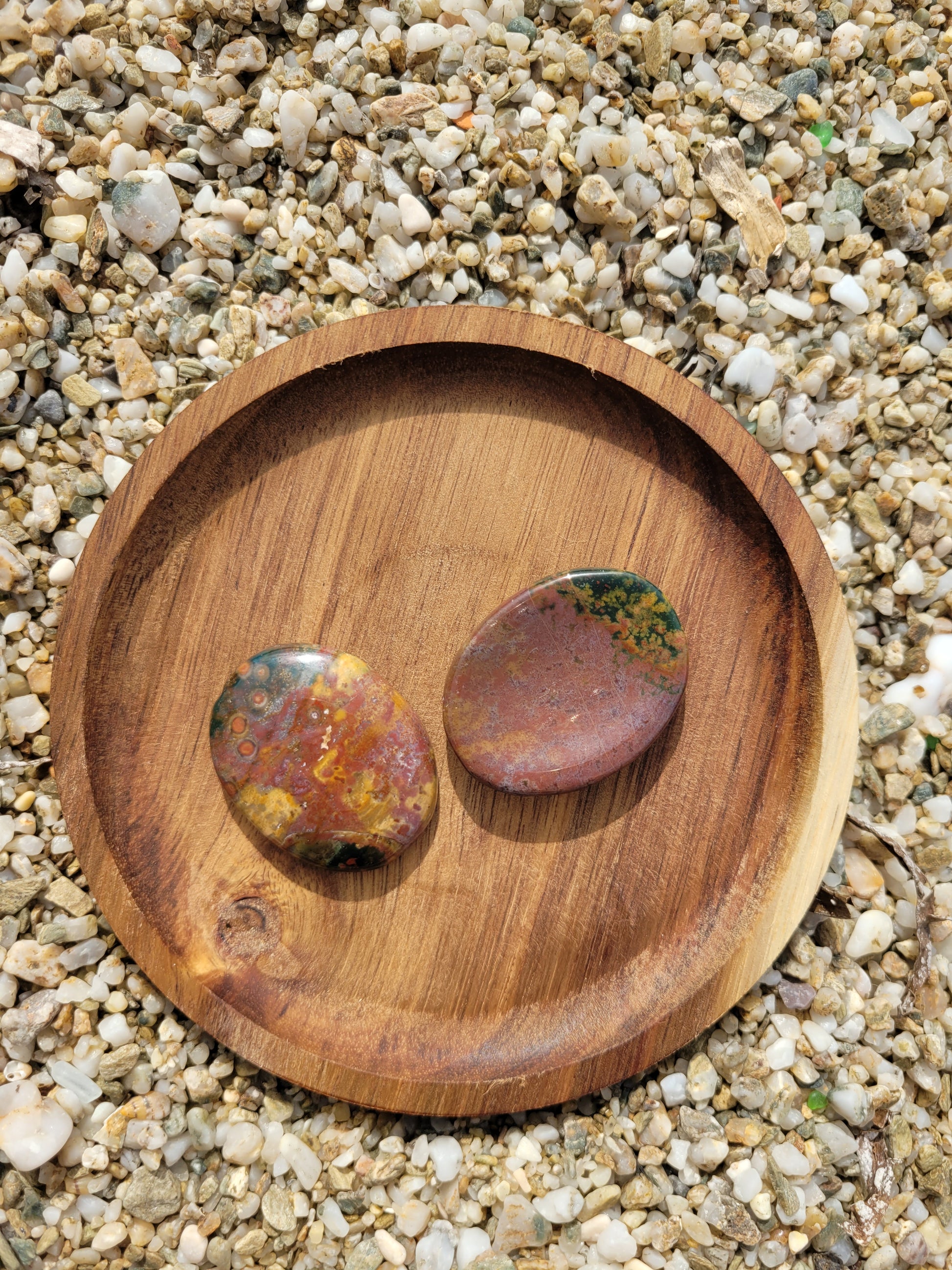 Galet anti stress 40 à 45mm - Agate indienne