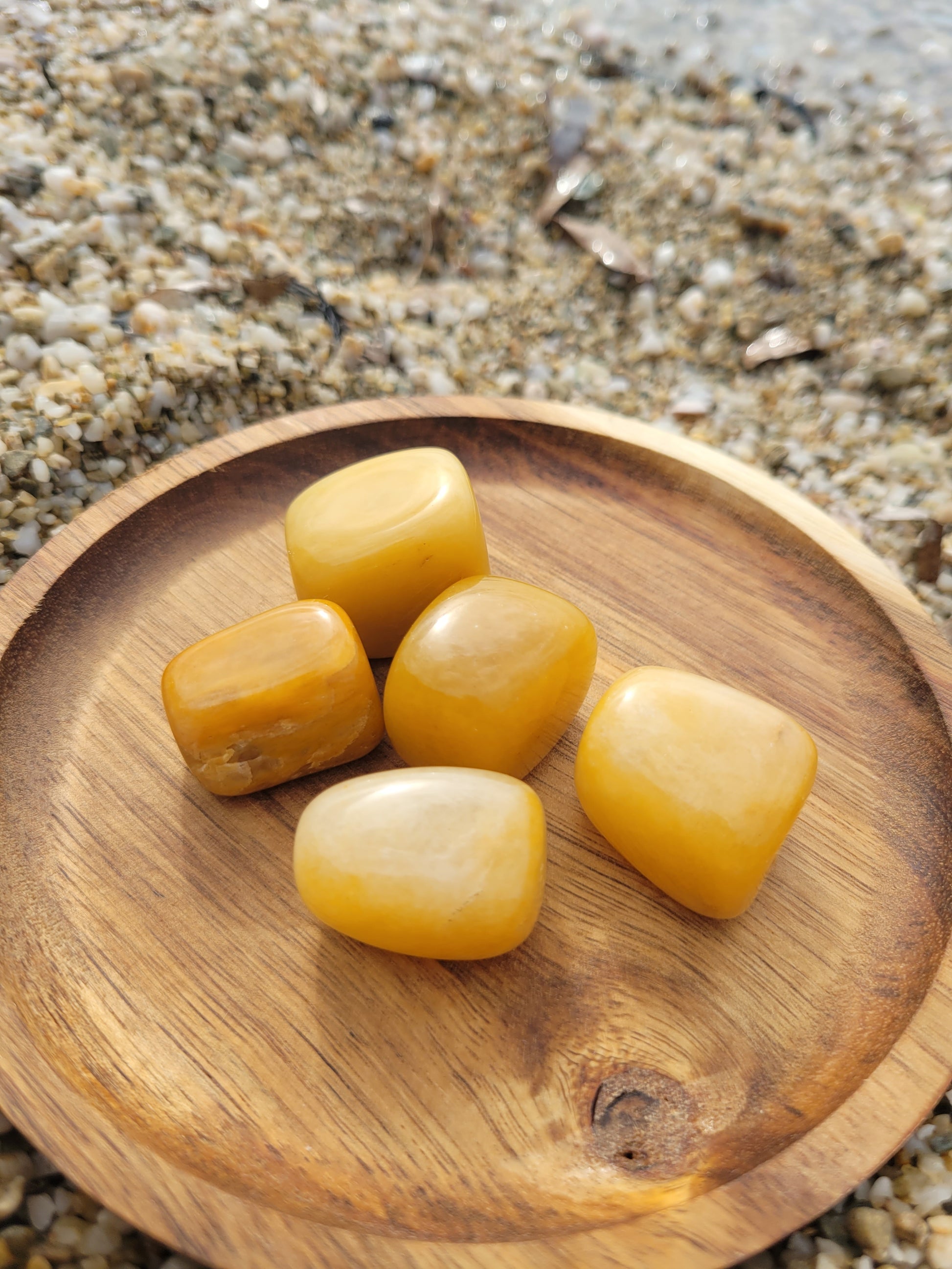 Pierre roulée 20 à 40mm - Aventurine jaune