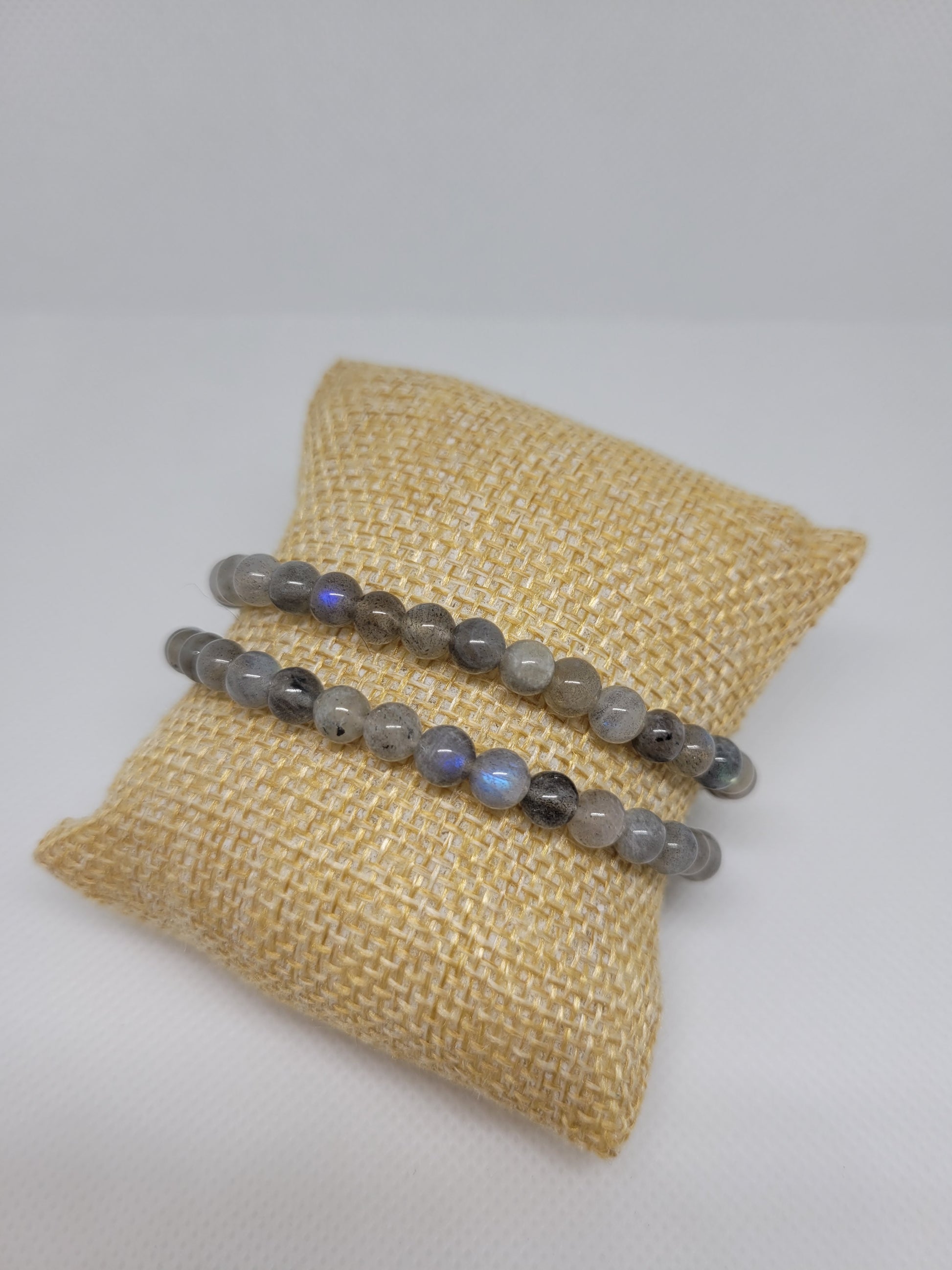 Bracelet boule 6mm - Labradorite