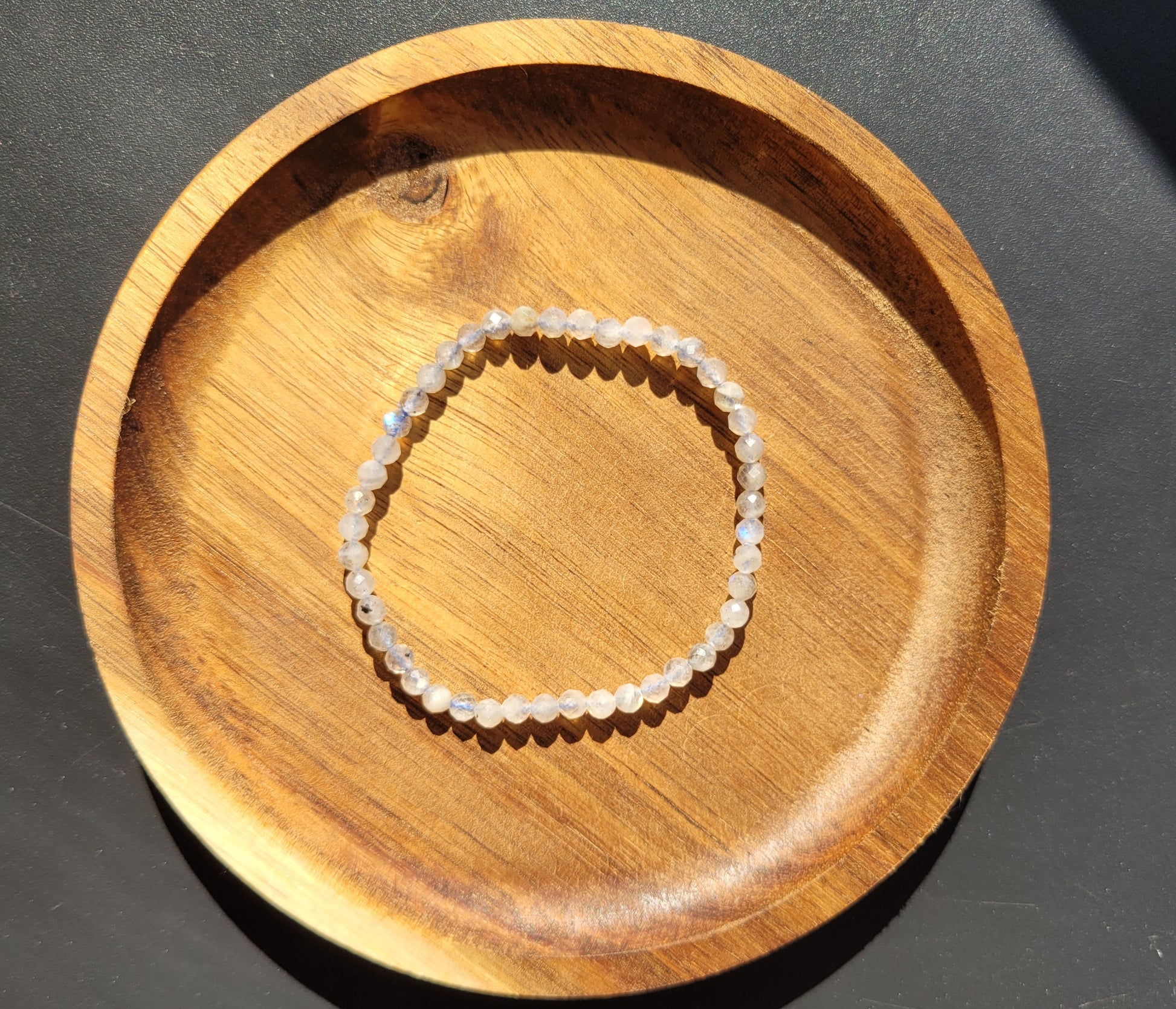 Bracelet facetté 4mm - Labradorite